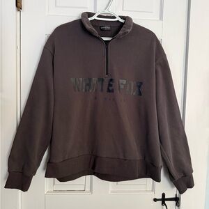 White Fox Gray Quarter Zip